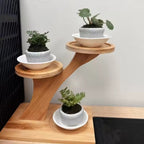 2-Tier Bamboo Storage Shelf – Compact Natural Organizer for Home, Office, and Balcony Decor