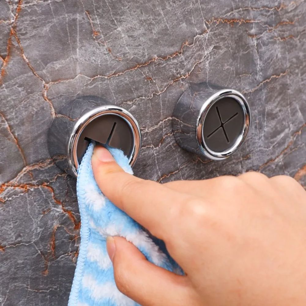 4Pcs Self-Adhesive Towel Clip – Wall-Mounted Dishcloth & Rag Holder for Bathroom or Kitchen