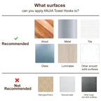 4Pcs Self-Adhesive Towel Clip – Wall-Mounted Dishcloth & Rag Holder for Bathroom or Kitchen