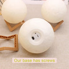 8cm LED Moon Lamp with Stand Starry Night Light for Bedroom & Decor