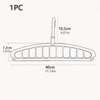 Set of 5Pcs Folding Multi-Hole Clothes Hanger – Non-Slip Space Saving Closet Organizer for Jeans, Pants, Scarves & Wardrobe Storage