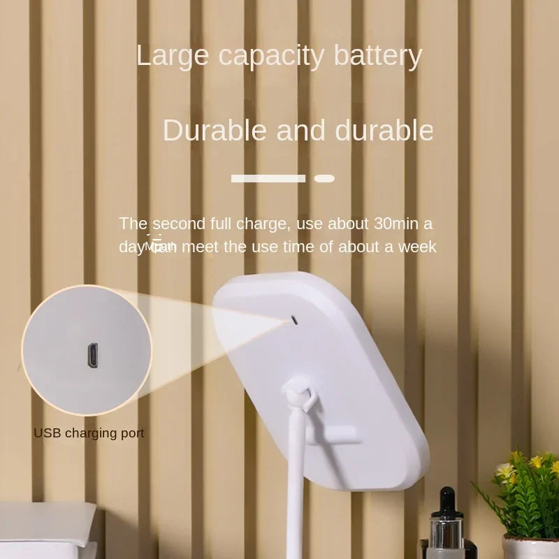 Modern Touch LED Makeup Mirror with 3 Light Modes with Storage for your Makeup, White