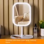 Modern Touch LED Makeup Mirror with 3 Light Modes with Storage for your Makeup, White
