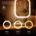 Modern Touch LED Makeup Mirror with 3 Light Modes with Storage for your Makeup, White