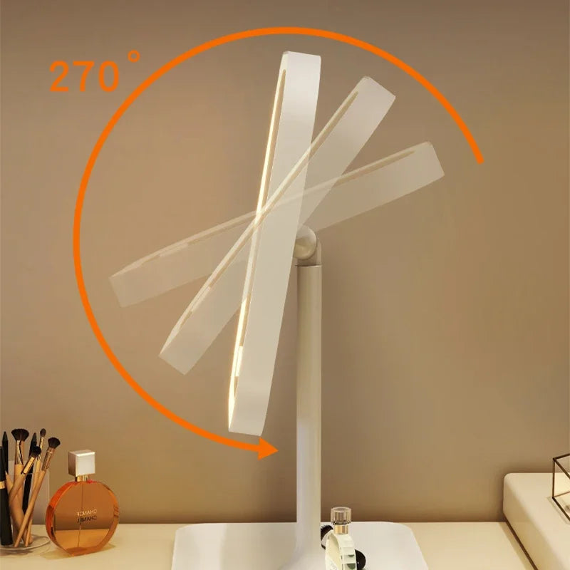 Modern Touch LED Makeup Mirror with 3 Light Modes with Storage for your Makeup, White