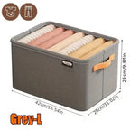 Package of 3 Thickened Clothes Organizer Boxes for Pants, Sweaters, Jeans & Wardrobe Drawer Storage