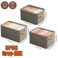 Package of 3 Thickened Clothes Organizer Boxes for Pants, Sweaters, Jeans & Wardrobe Drawer Storage