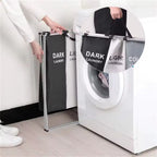 Foldable Laundry Basket with 1–3 Grids – Waterproof Dirty Clothes Organizer for Bathroom & Bedroom