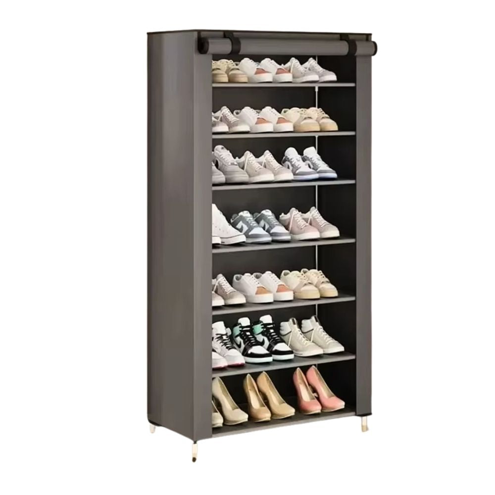 Multi-Functional Shoe Rack with Dustproof Cover – Space-Saving Shoe Cabinet