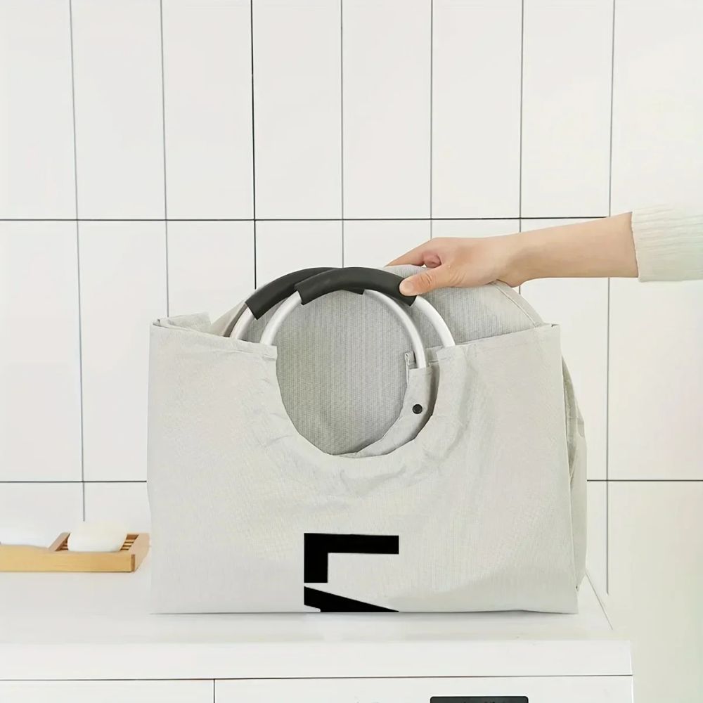 Foldable Oxford Fabric Laundry Basket – Large-Capacity Dirty Clothes Storage Bag for Home & Dorm