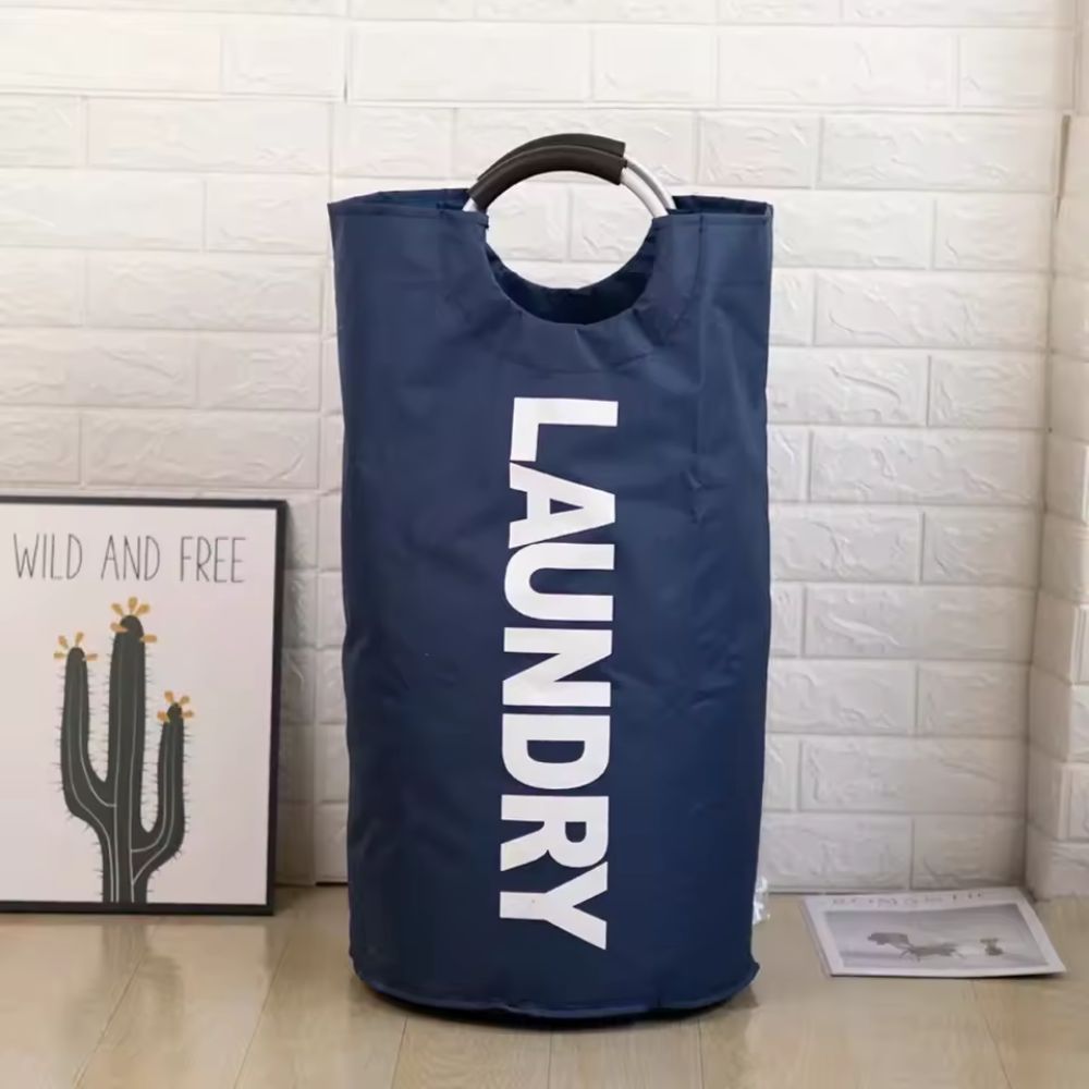 Foldable Oxford Fabric Laundry Basket – Large-Capacity Dirty Clothes Storage Bag for Home & Dorm