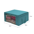 Large Capacity Folding Clothes Storage Box Organizer with Zipper