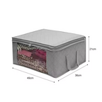 Large Capacity Folding Clothes Storage Box Organizer with Zipper