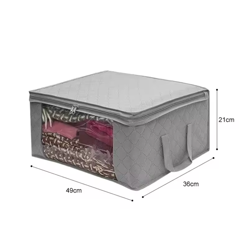 Large Capacity Folding Clothes Storage Box Organizer with Zipper