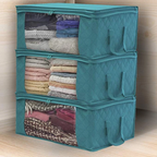 Large Capacity Folding Clothes Storage Box Organizer with Zipper