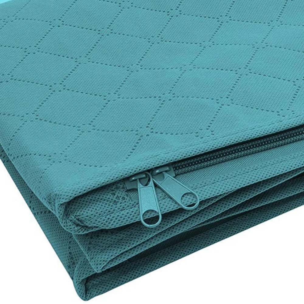 Large Capacity Folding Clothes Storage Box Organizer with Zipper