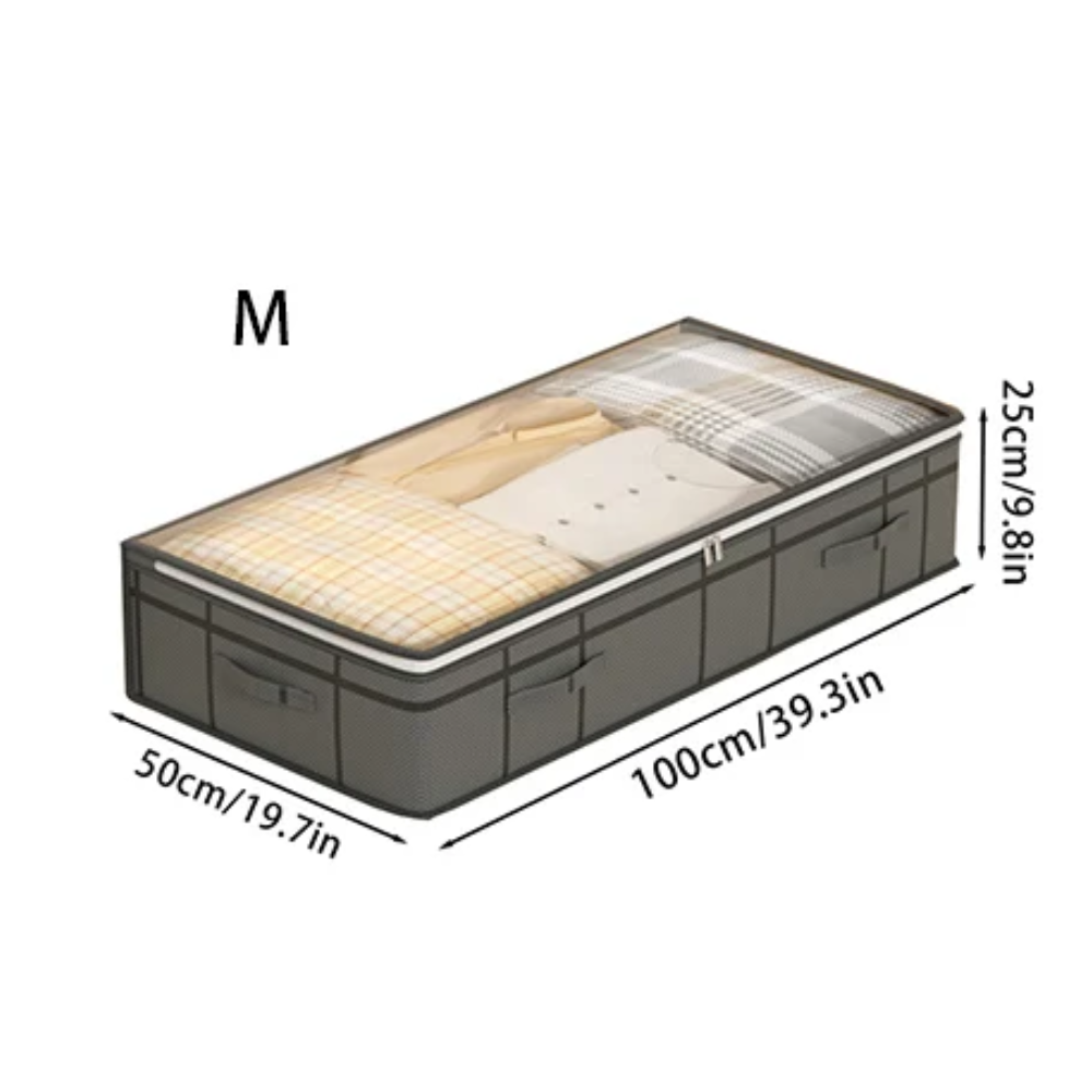 Under-Bed Clothes Storage Bag – Foldable Quilt, Blanket & Clothes Organizer