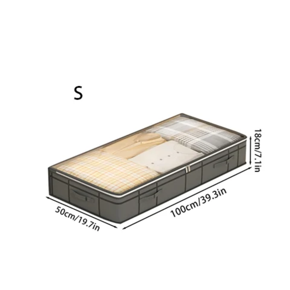Under-Bed Clothes Storage Bag – Foldable Quilt, Blanket & Clothes Organizer