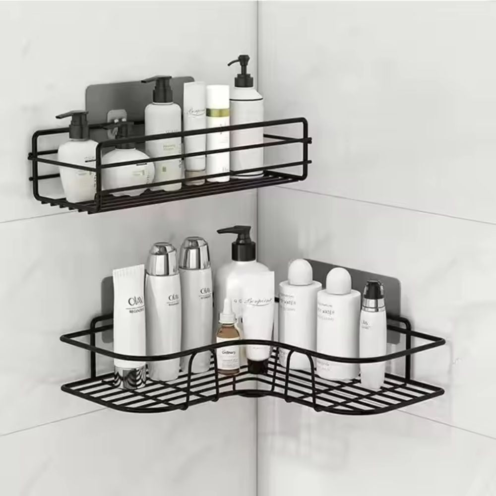Metal Floating 1 pcs Wall Shelf Organizer – Bathroom & Kitchen Storage Rack with Drawers, Modern Space-Saving Design