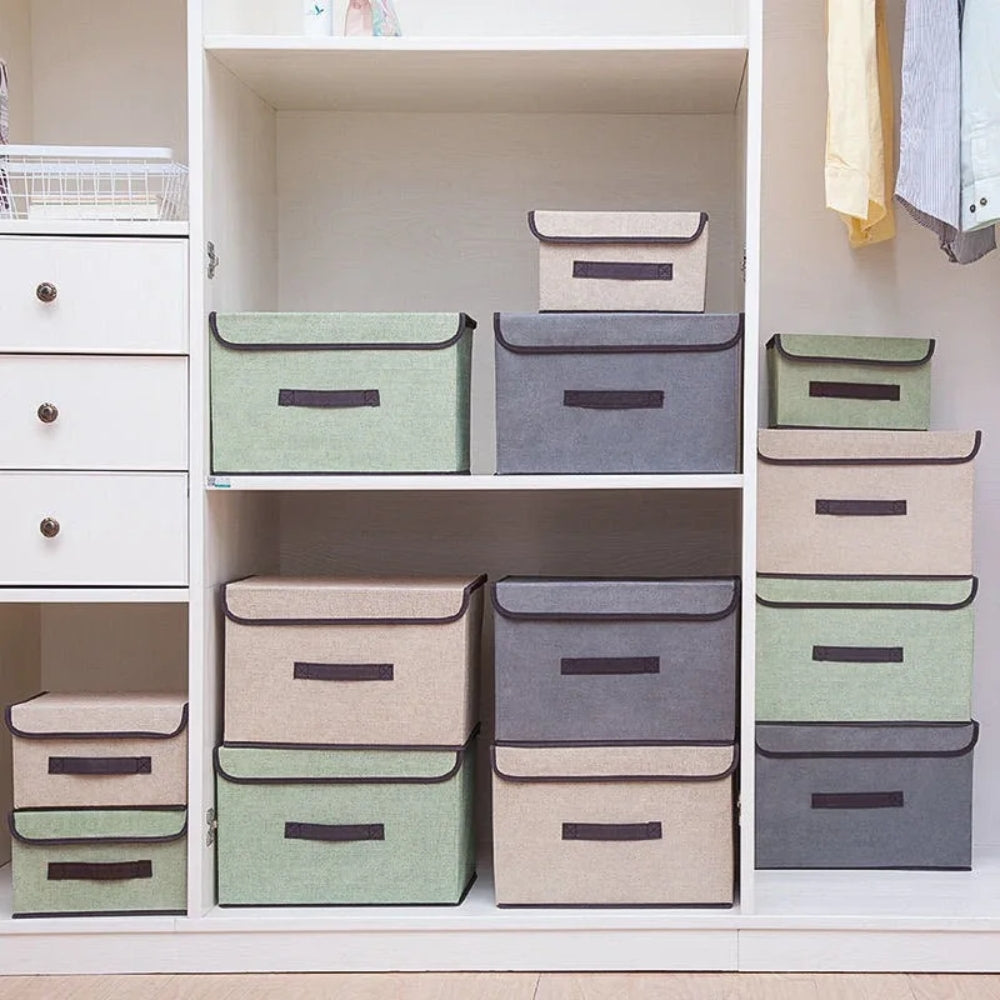 Multi-function Foldable Storage Space-Saving Box Dustproof Non-Woven Organizer