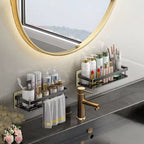 Rust-Proof Strong Aluminum 2 Pcs Silver Shower Corner Shelf Caddy – No-Drill Wall-Mounted Shower Organizer for Shampoo, Towels & Bathroom Essentials
