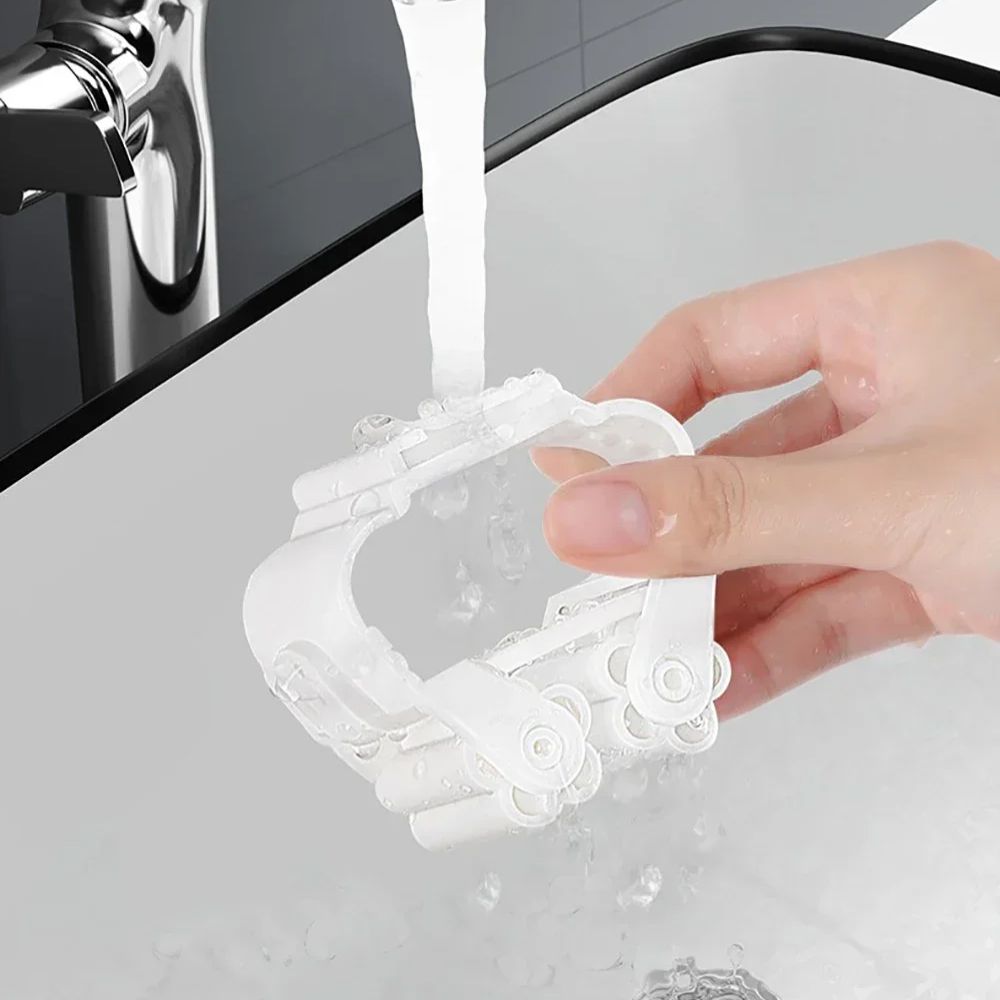 4Pcs Self-Adhesive Mop & Broom Holder – Wall-Mounted Organizer for Bathroom & Kitchen