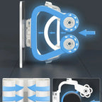 4Pcs Self-Adhesive Mop & Broom Holder – Wall-Mounted Organizer for Bathroom & Kitchen