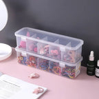 Transparent Cable & Accessory Organizer Box with Lid – Dustproof Storage Case for Home or Office