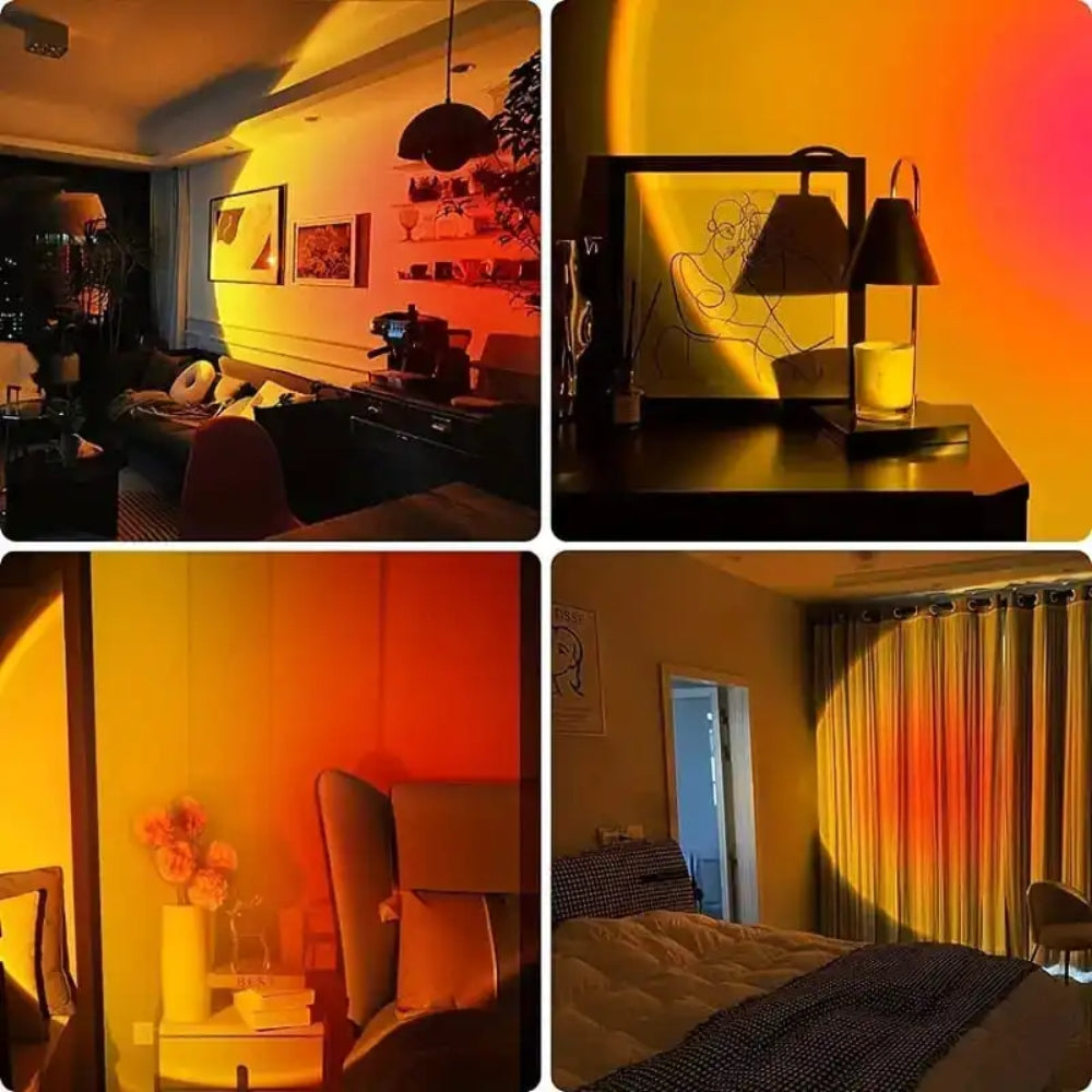 USB Sunset Ambiance Light – Aesthetic Mood Lamp for Bedroom & Home Decor