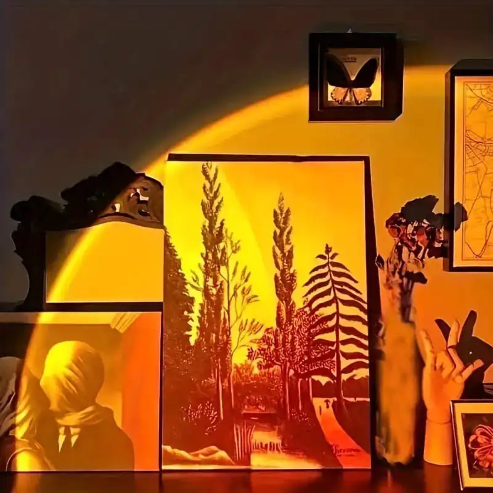 USB Sunset Ambiance Light – Aesthetic Mood Lamp for Bedroom & Home Decor