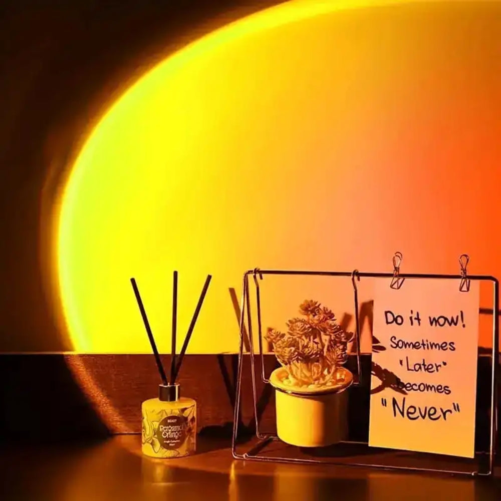 USB Sunset Ambiance Light – Aesthetic Mood Lamp for Bedroom & Home Decor