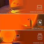 USB Sunset Ambiance Light – Aesthetic Mood Lamp for Bedroom & Home Decor