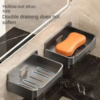 Wall-Mounted Drain Soap Box – No-Drill Soap Holder for Bathroom & Kitchen