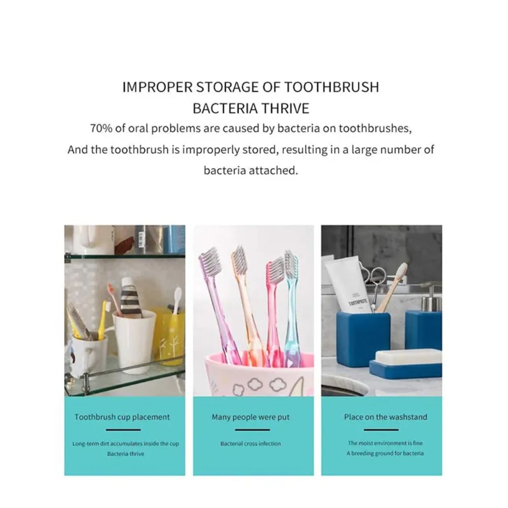 Wall Mounted Toothbrush Holder Smart Toothbrush UV Sterilizer Holder Toothpaste Dispenser Squeezer For Bathroom Accessories