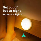Wireless Motion Sensor Night Light – Battery-Powered LED Lamp for Bedroom, Hallway, Staircase, Closet & Home Decor