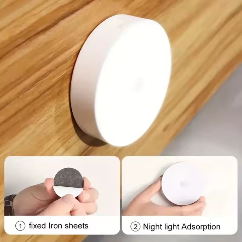 Wireless Motion Sensor Night Light – Battery-Powered LED Lamp for Bedroom, Hallway, Staircase, Closet & Home Decor